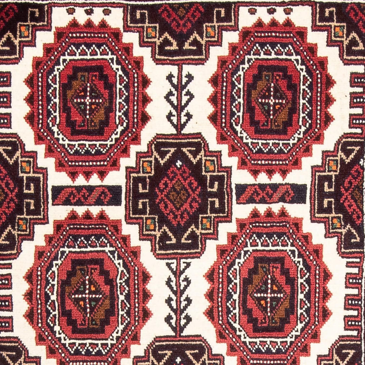 Tapis de couloir Tapis Belutsch - 180 x 103 cm - rouge