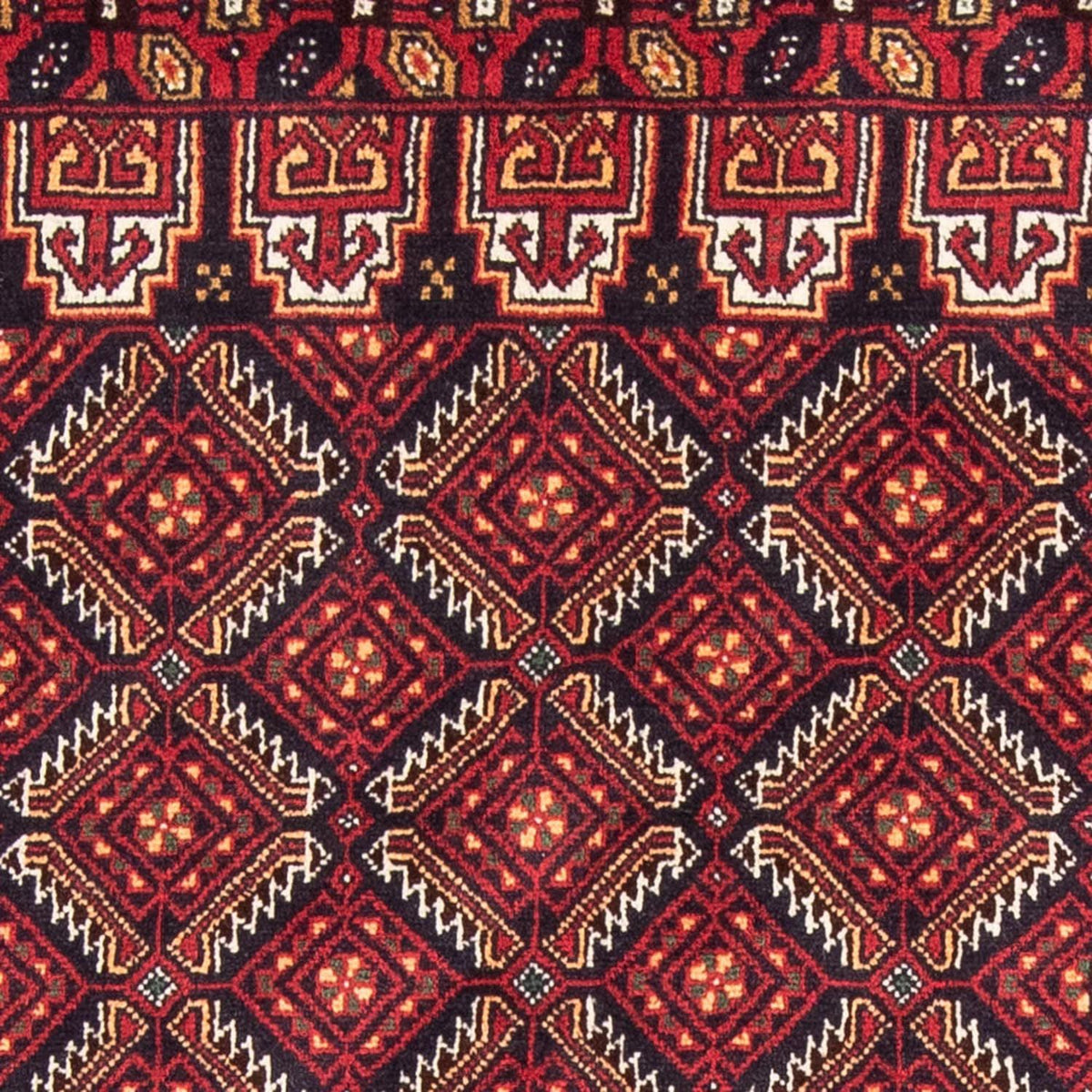 Tapis de couloir Tapis Belutsch - 193 x 103 cm - rouge