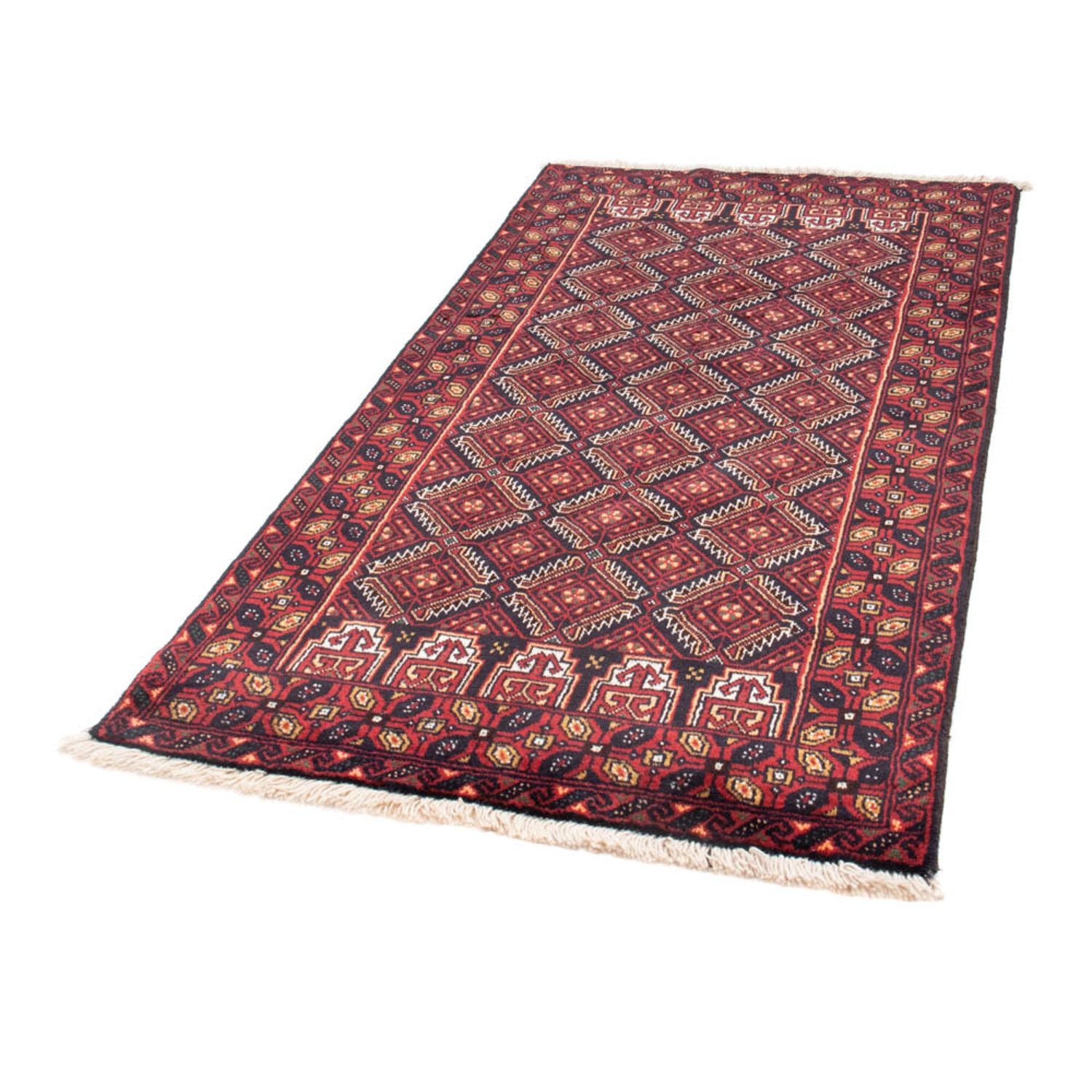 Tapis de couloir Tapis Belutsch - 193 x 103 cm - rouge