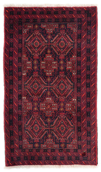 Tapis Belutsch - 169 x 136 cm - rouge foncé