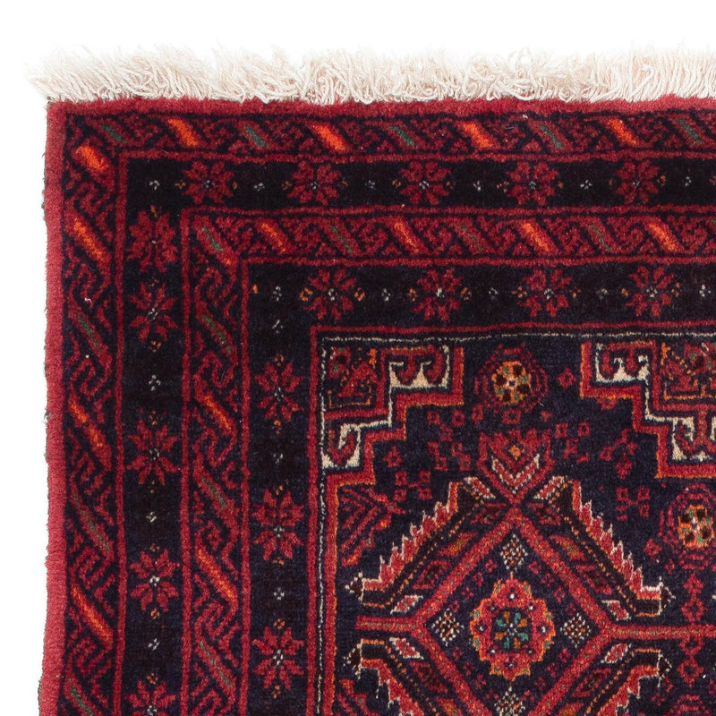 Tapis Belutsch - 169 x 136 cm - rouge foncé