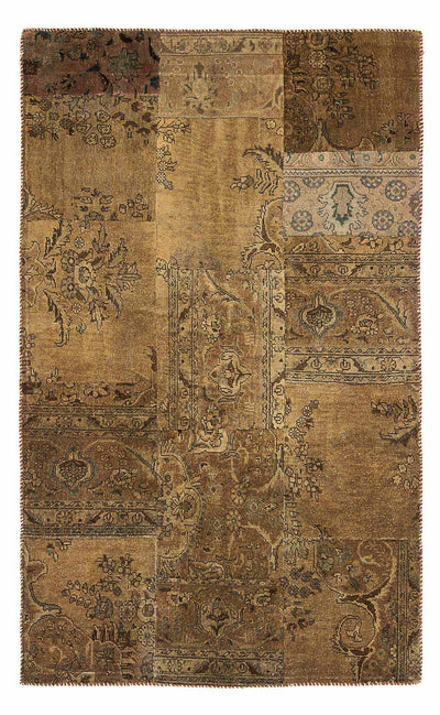 Tapis patchwork 128x207cm - Perserteppich Wollteppich
