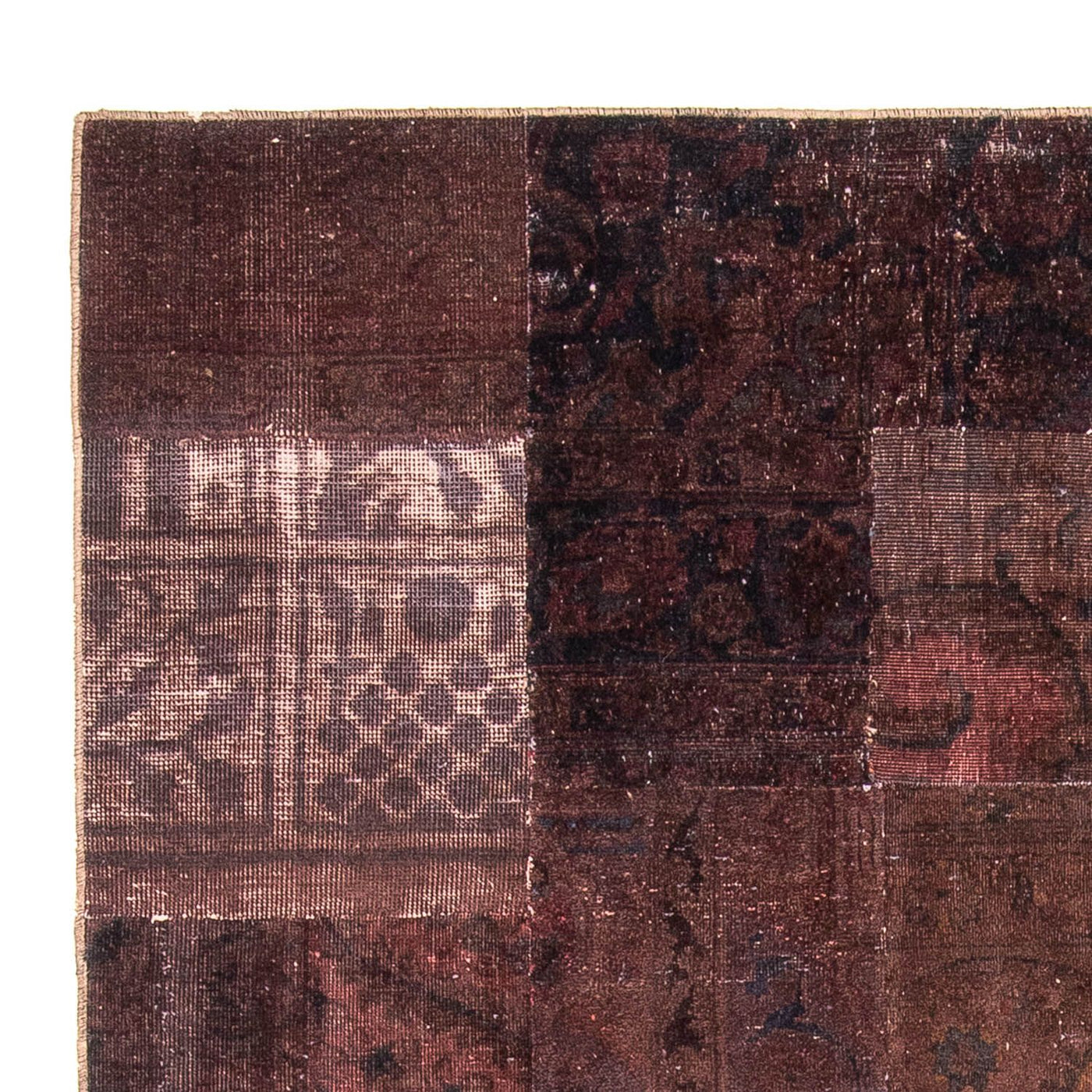 Tapis patchwork 233x195cm - Perserteppich Wollteppich