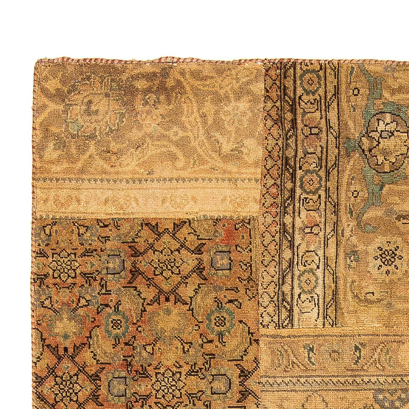 Tapis patchwork 205x131cm - Perserteppich Wollteppich
