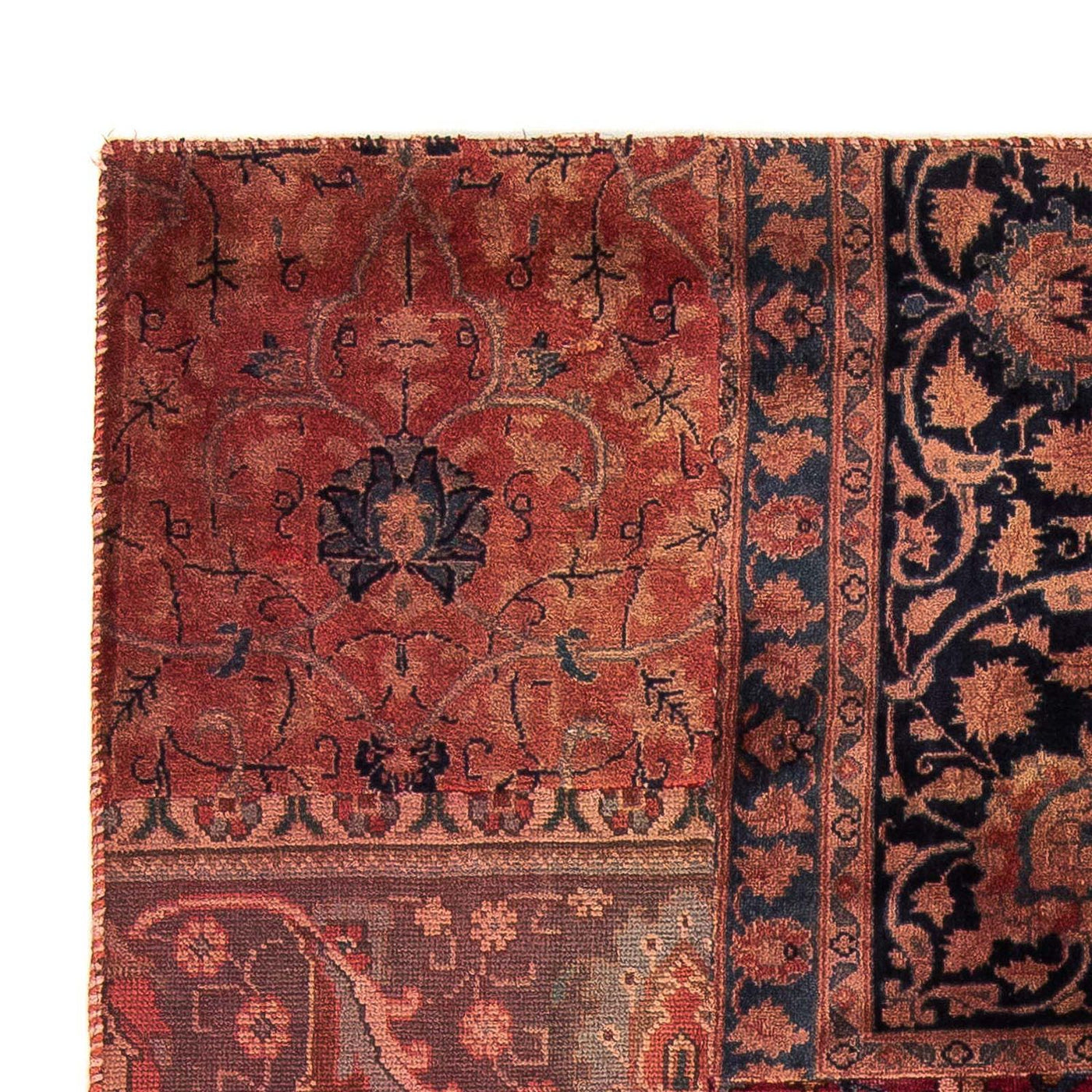 Tapis patchwork 207x135cm - Perserteppich Wollteppich