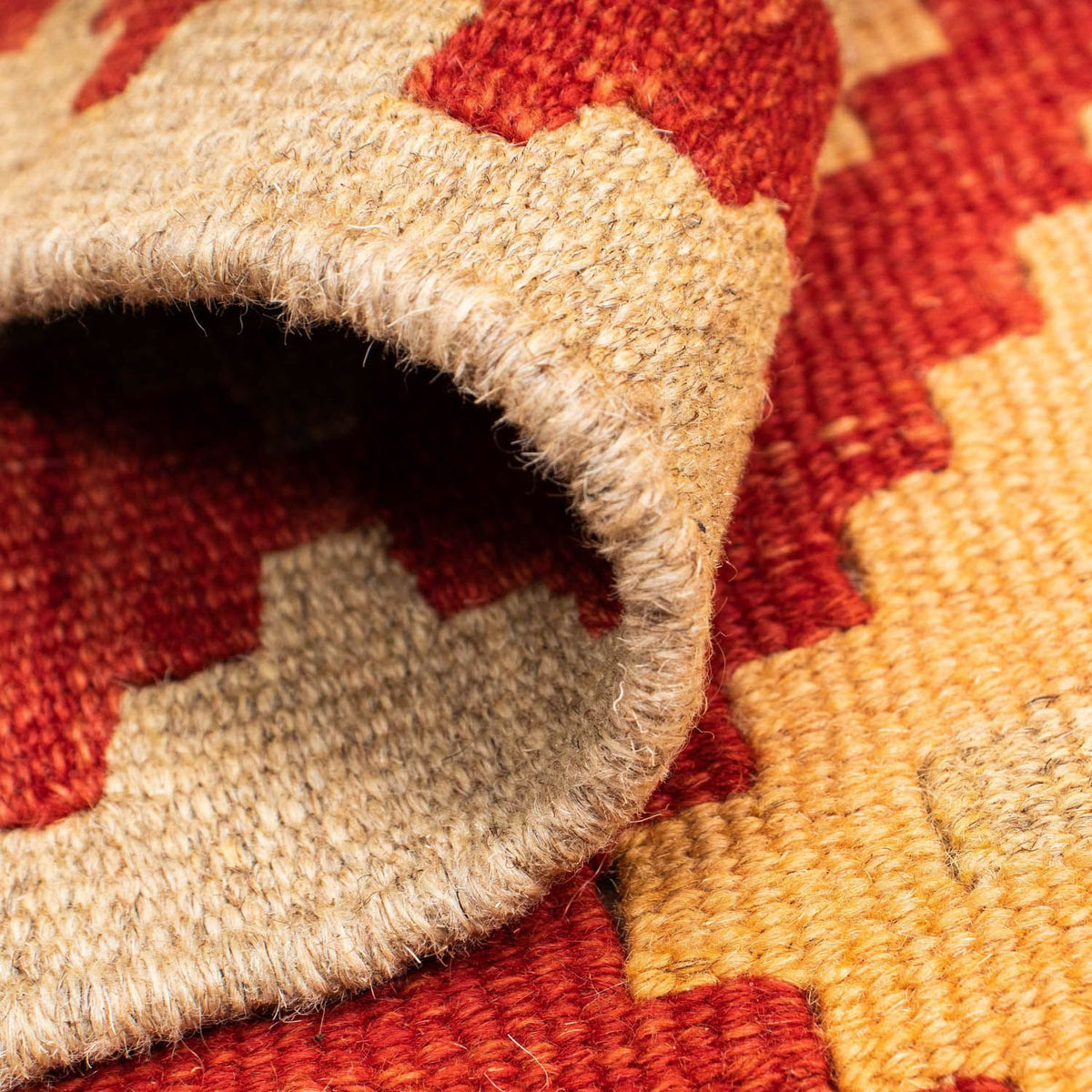 Tapis Kelim - Oriental - 211 x 155 cm - rouge