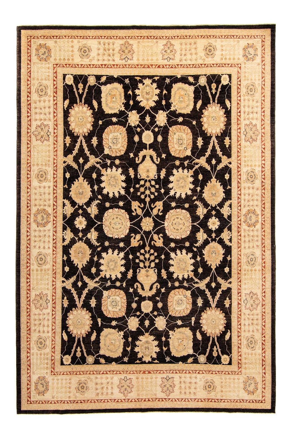 Tapis Ziegler - 408 x 302 cm - bleu foncé