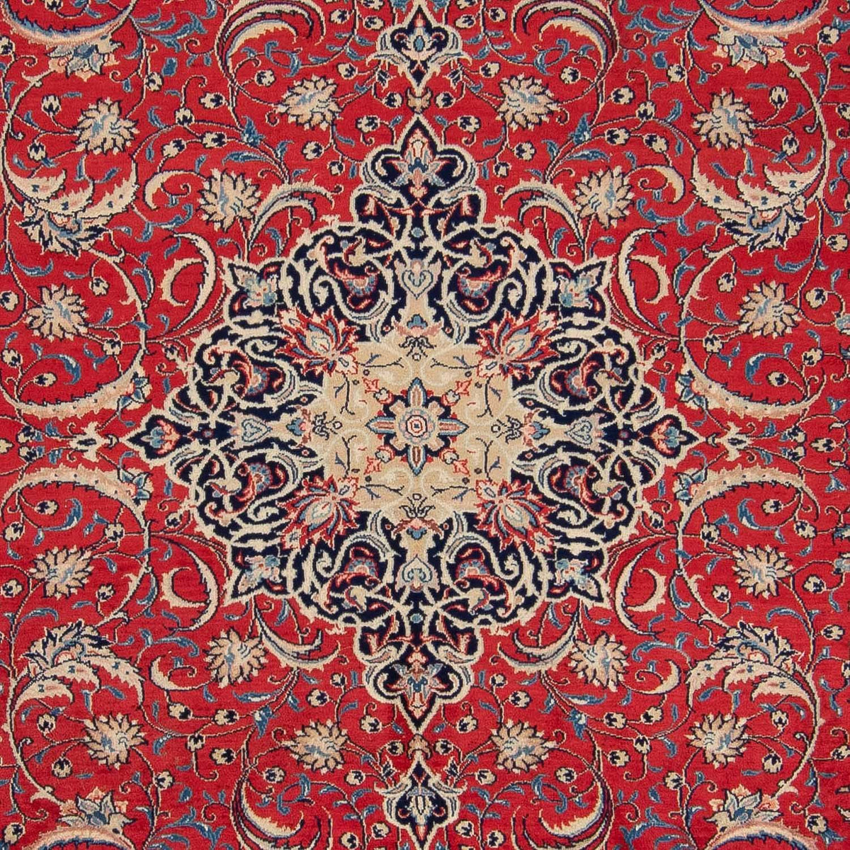 Tapis patchwork - 355 x 270 cm - rouge clair
