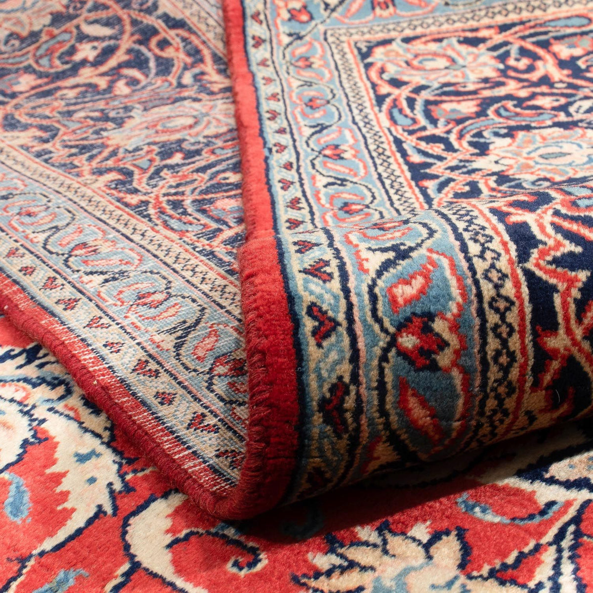 Tapis patchwork - 355 x 270 cm - rouge clair