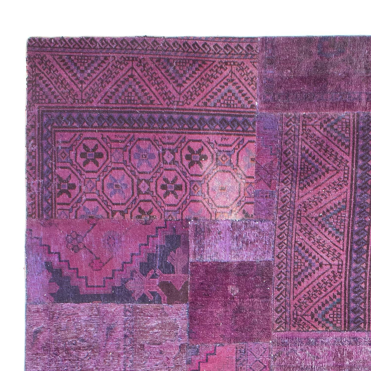 Tapis patchwork 240x307cm - Perserteppich Wollteppich