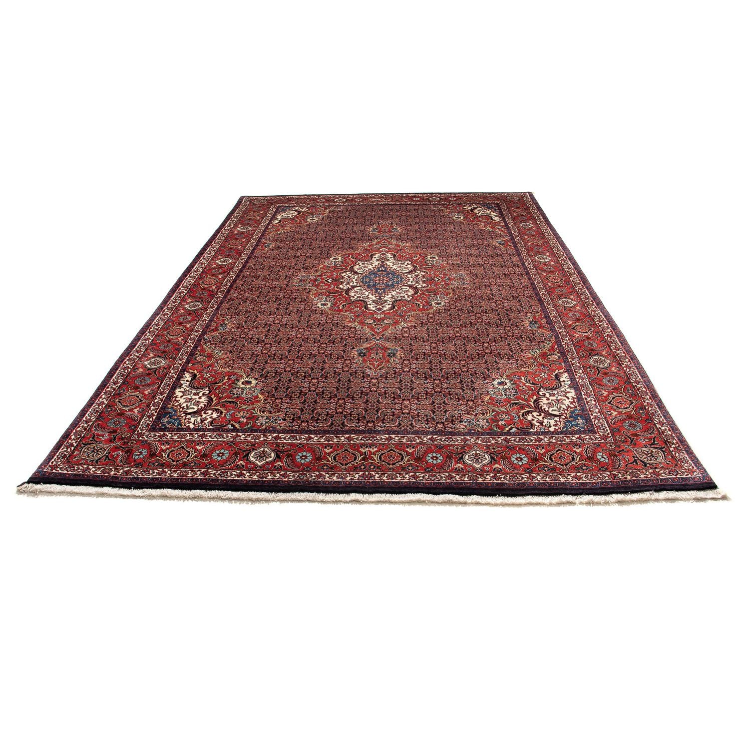 Tapis persan - Bidjar - 304 x 198 cm - rouge clair