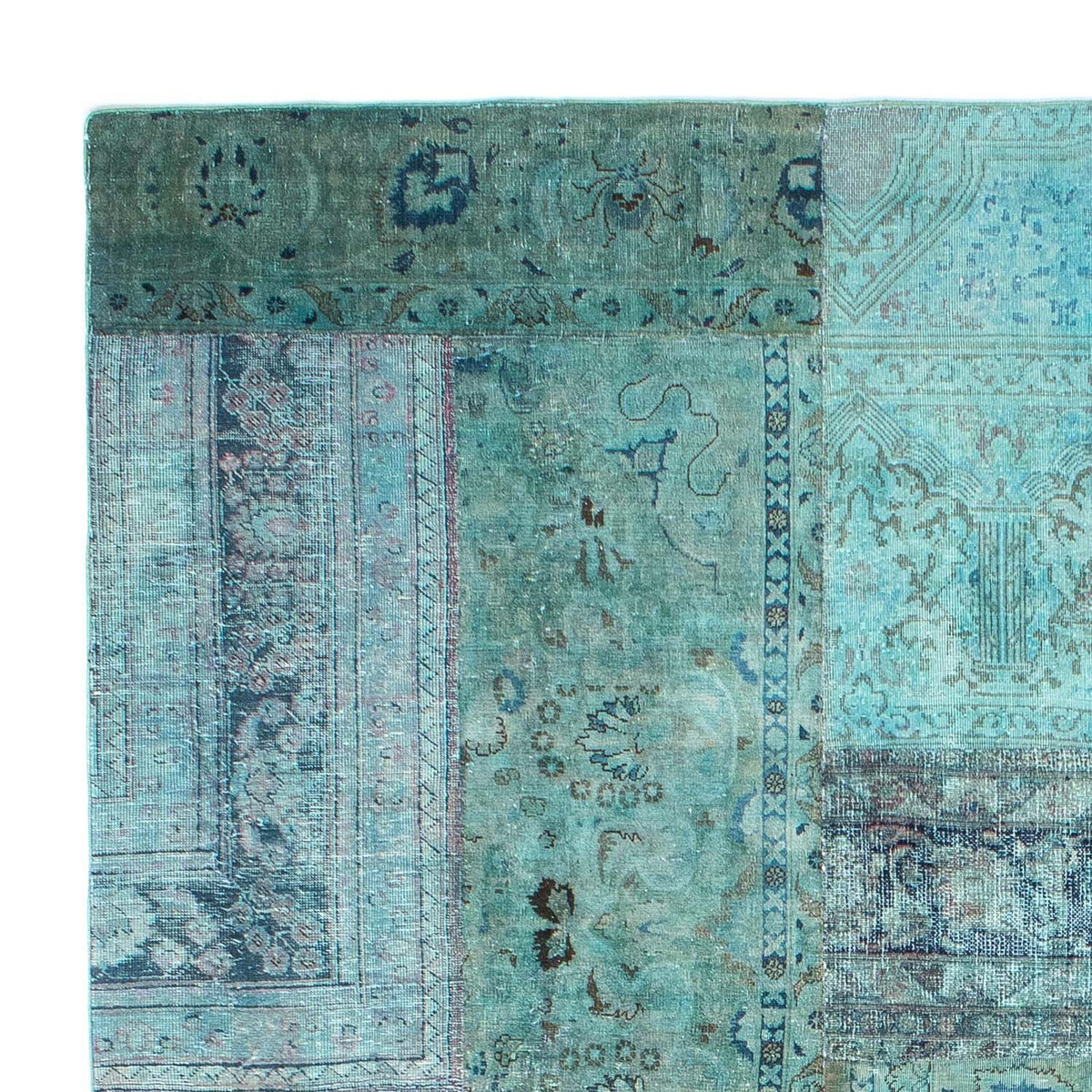 Tapis patchwork 238x299cm - Perserteppich Wollteppich