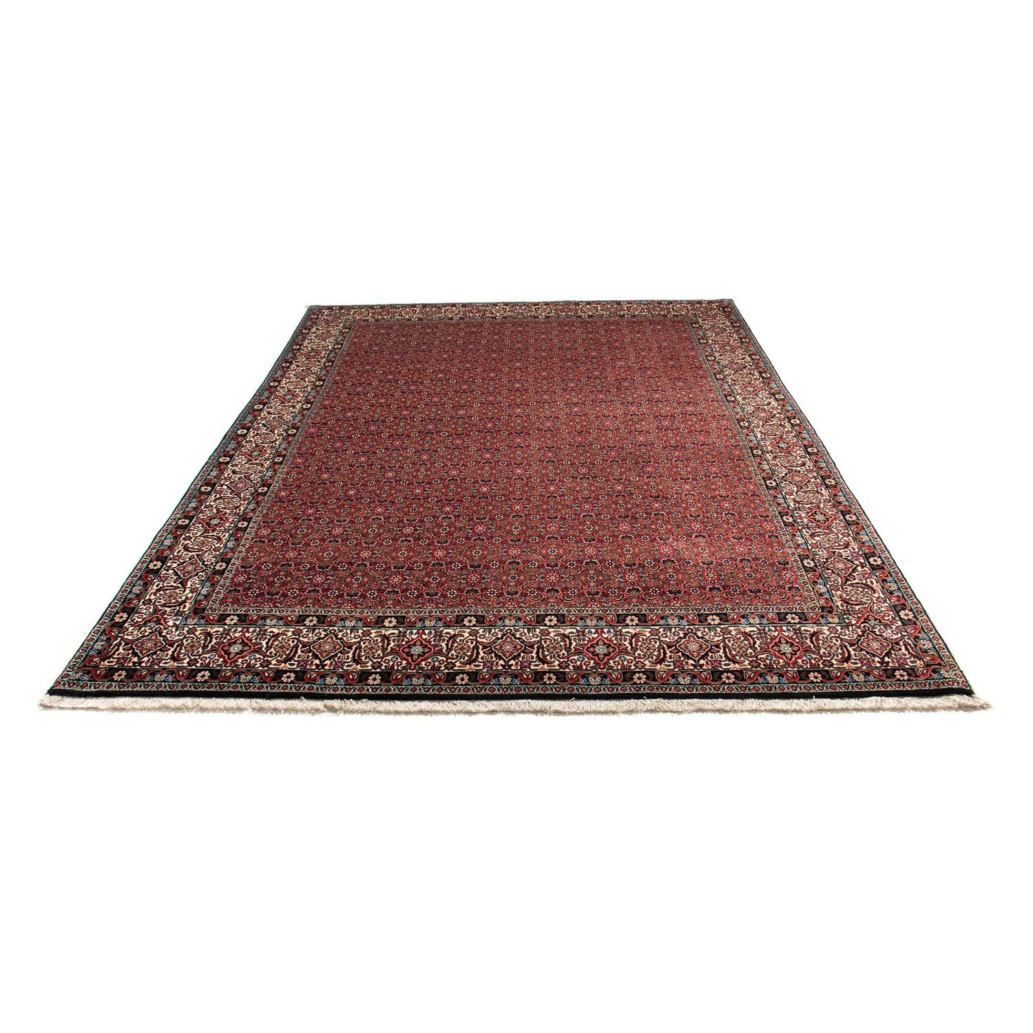 Tapis persan - Bidjar - 299 x 203 cm - rouge clair