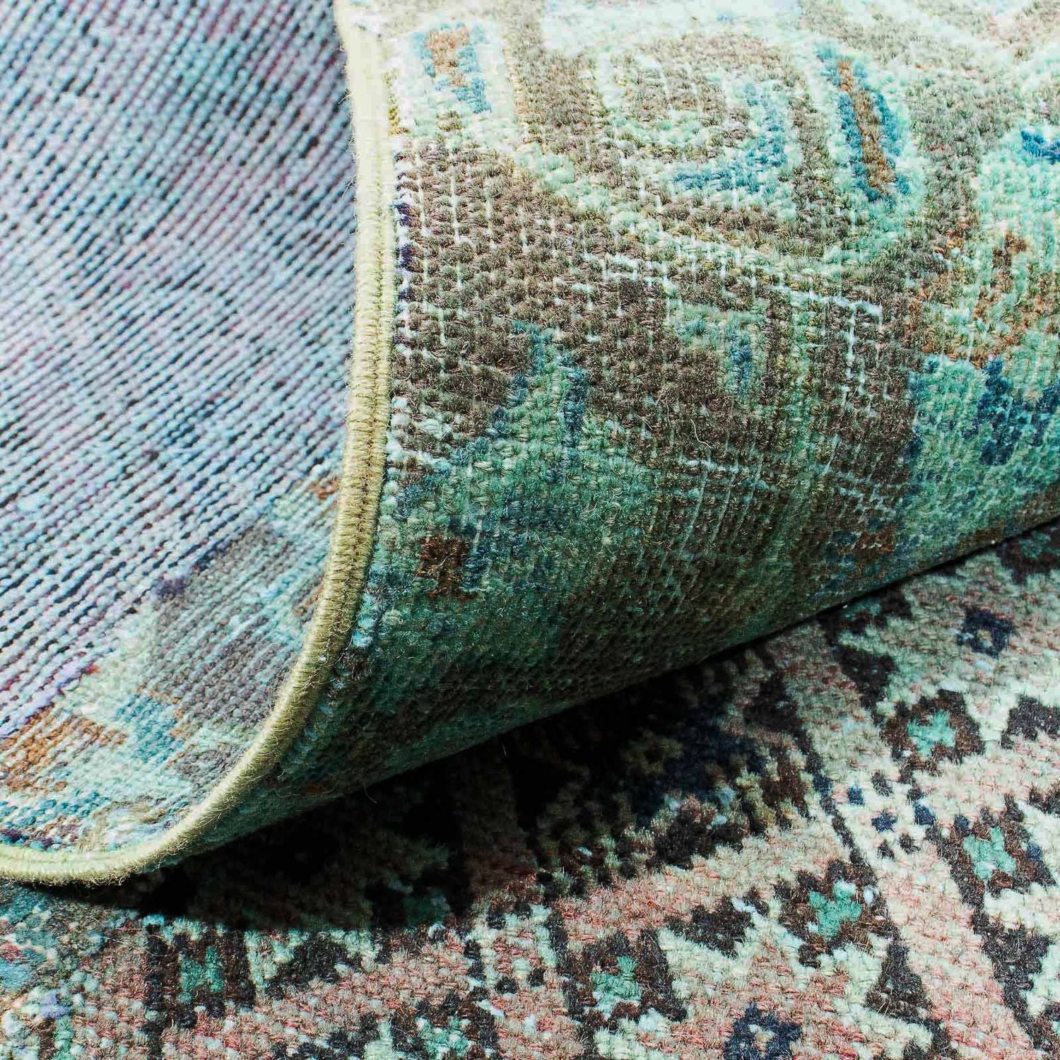 Tapis patchwork - 234 x 150 cm - multicolore