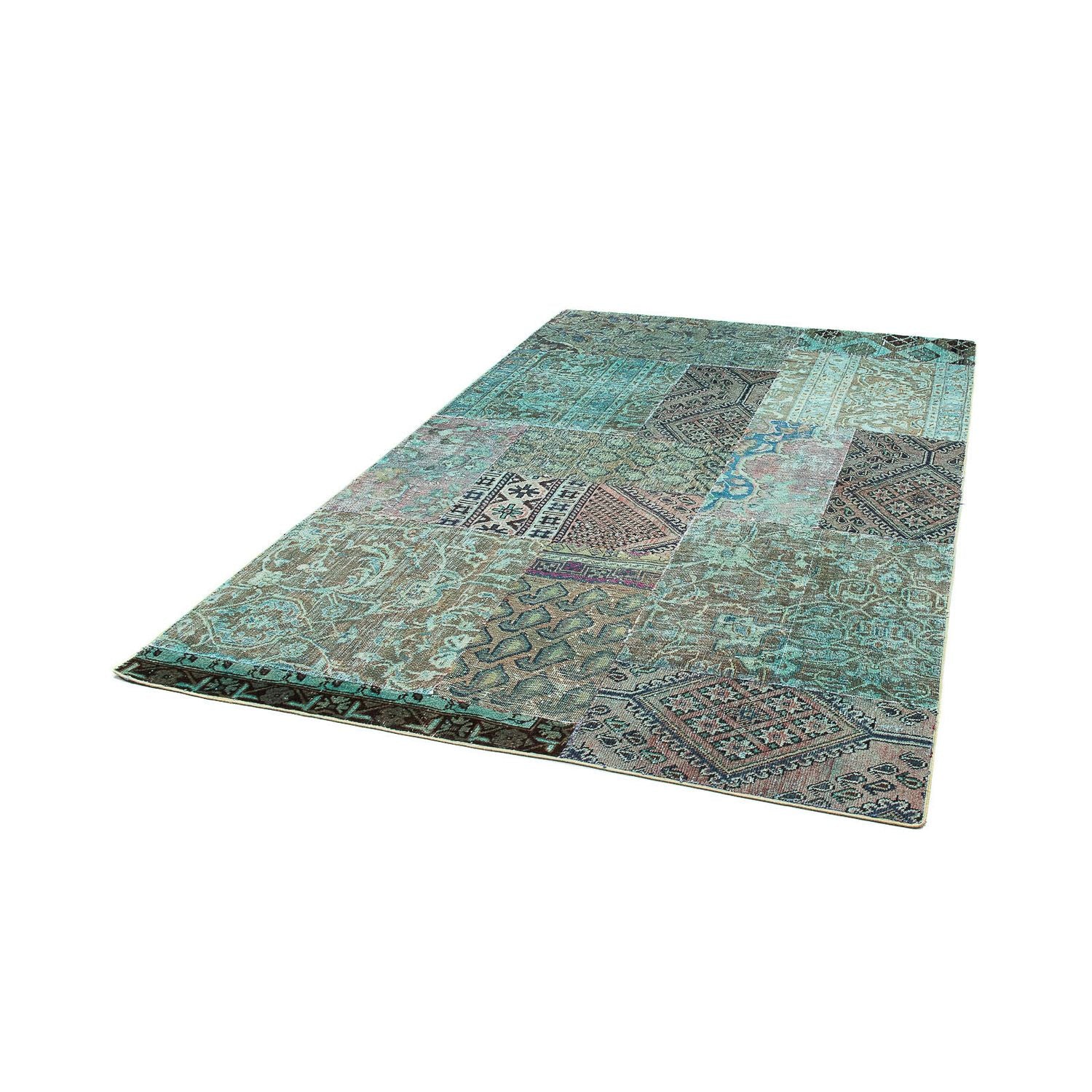 Tapis patchwork - 234 x 150 cm - multicolore