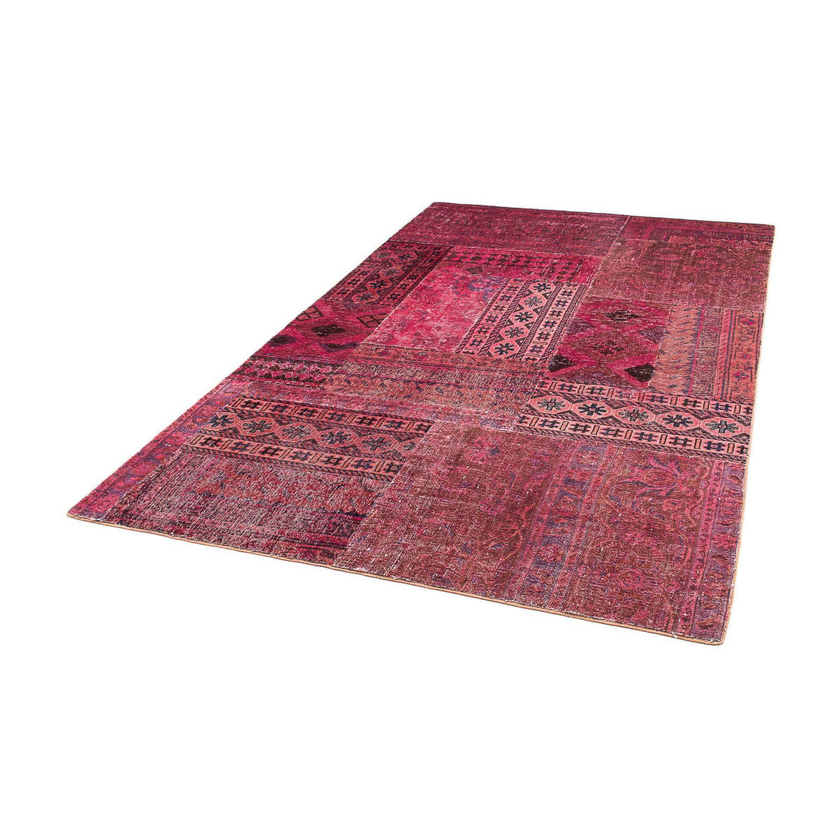 Tapis patchwork - 241 x 151 cm - multicolore