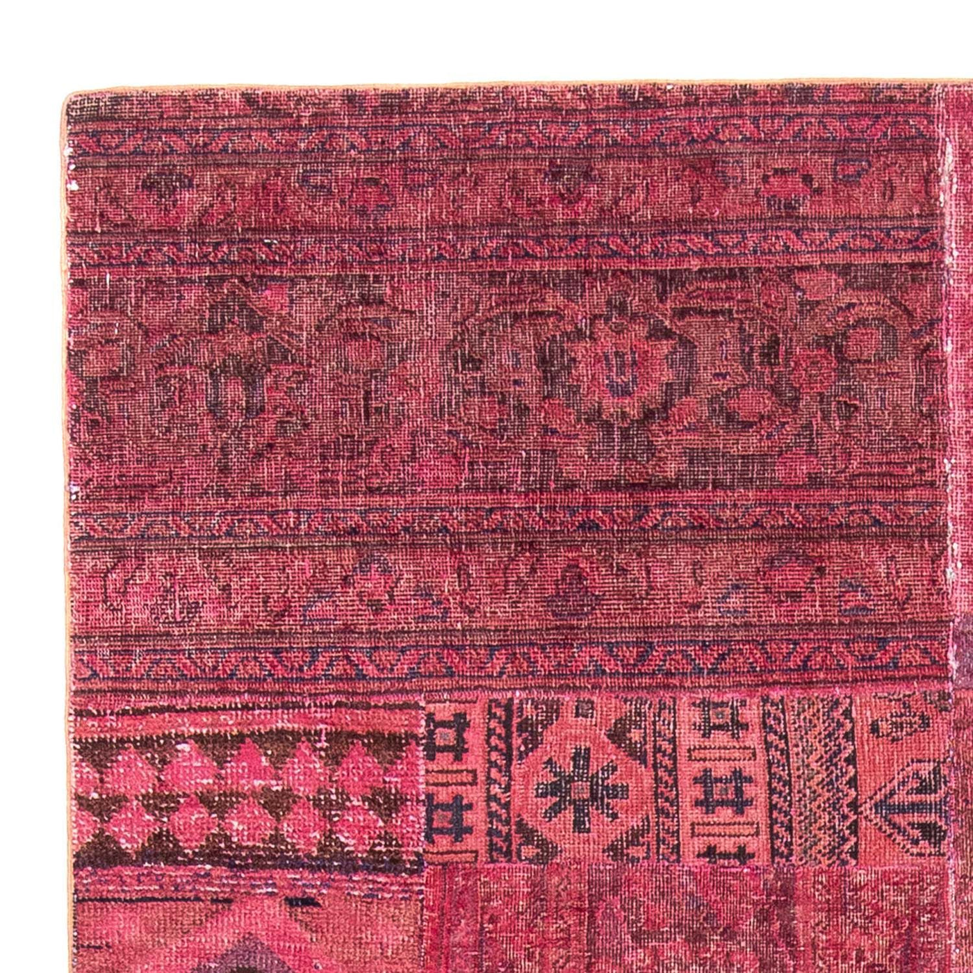 Tapis patchwork 237x151cm - Perserteppich Wollteppich