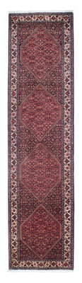 Tapis de couloir Tapis persan - Bidjar - 308 x 78 cm - rouge clair