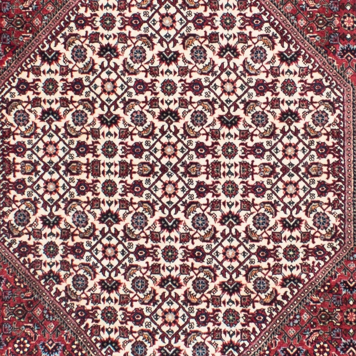 Tapis de couloir Tapis persan - Bidjar - 306 x 91 cm - beige