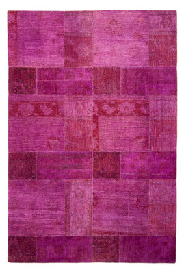 Tapis patchwork - 271 x 182 cm - violet