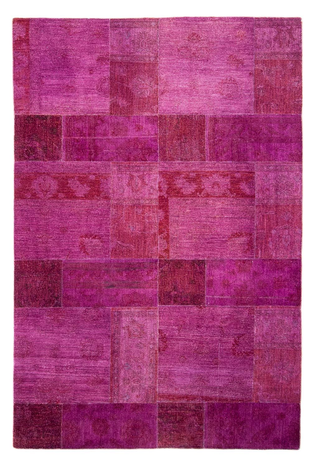 Tapis patchwork - 271 x 182 cm - violet