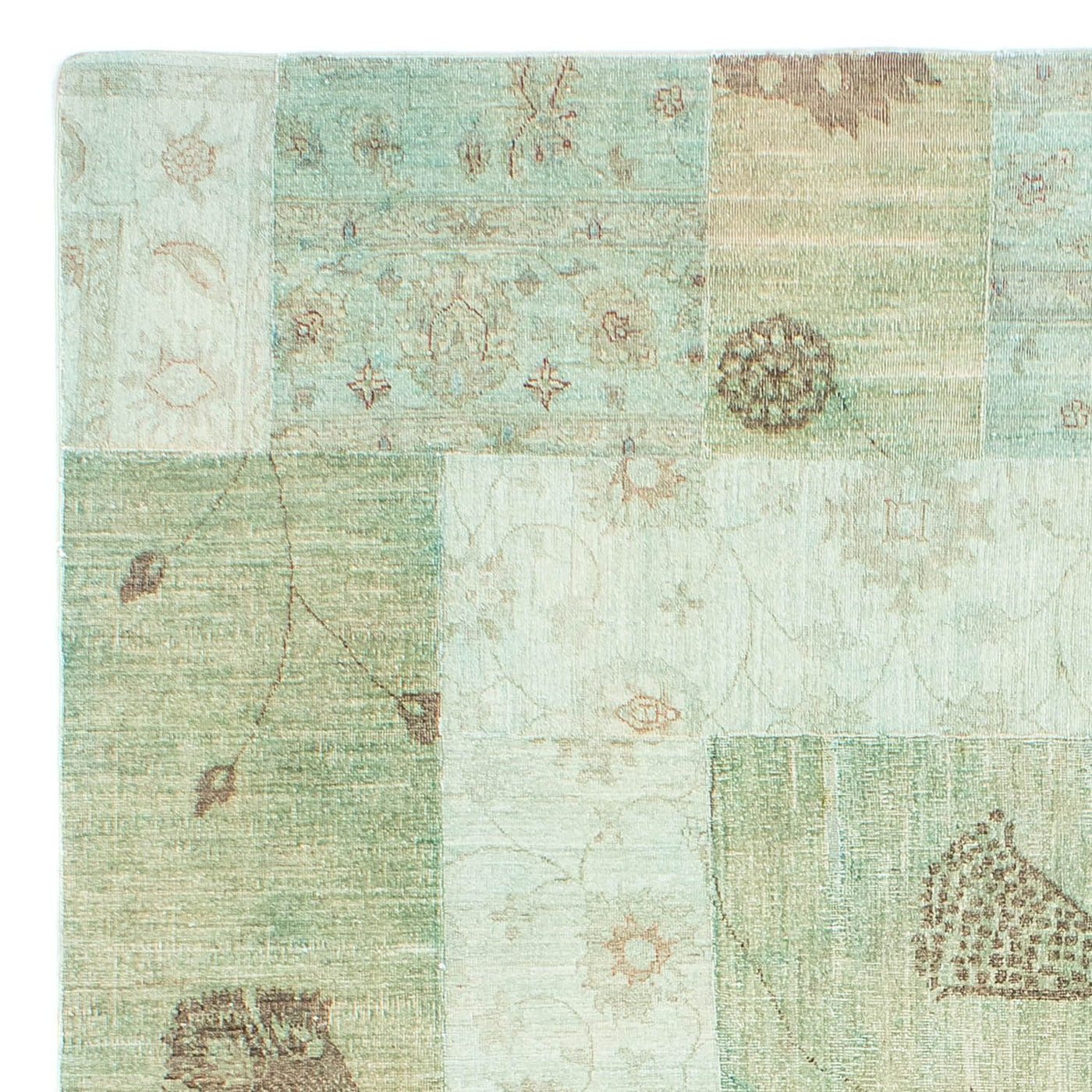 Tapis patchwork 292x190cm - Perserteppich Wollteppich