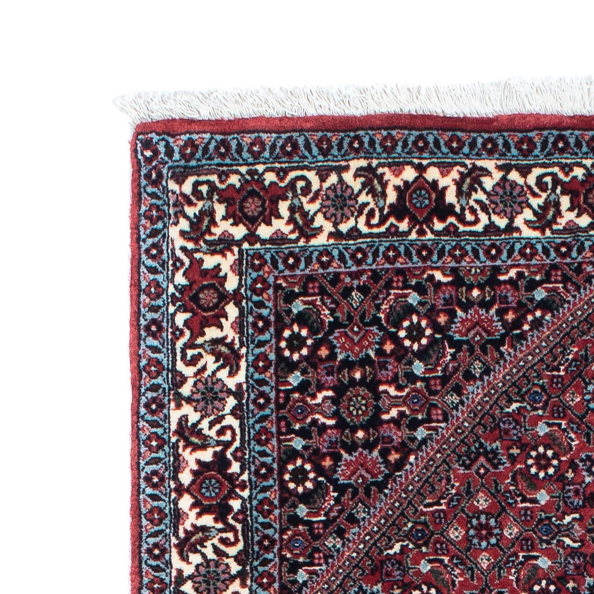 Tapis de couloir Tapis persan - Bidjar - 200 x 75 cm - rouge clair