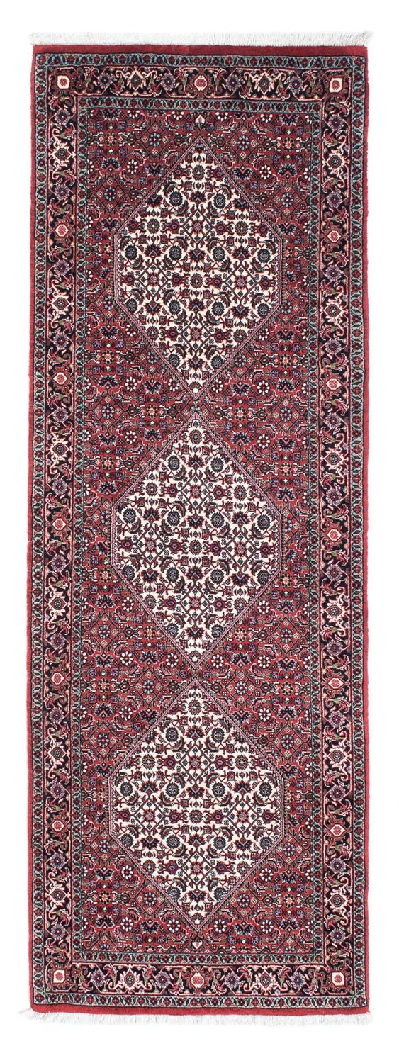 Tapis de couloir Tapis persan - Bidjar - 212 x 71 cm - rouge