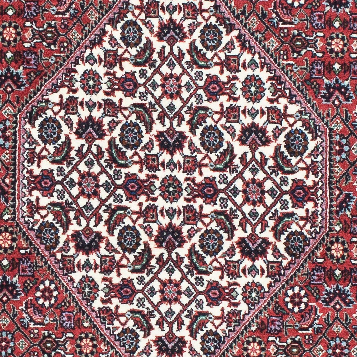 Tapis de couloir Tapis persan - Bidjar - 212 x 71 cm - rouge