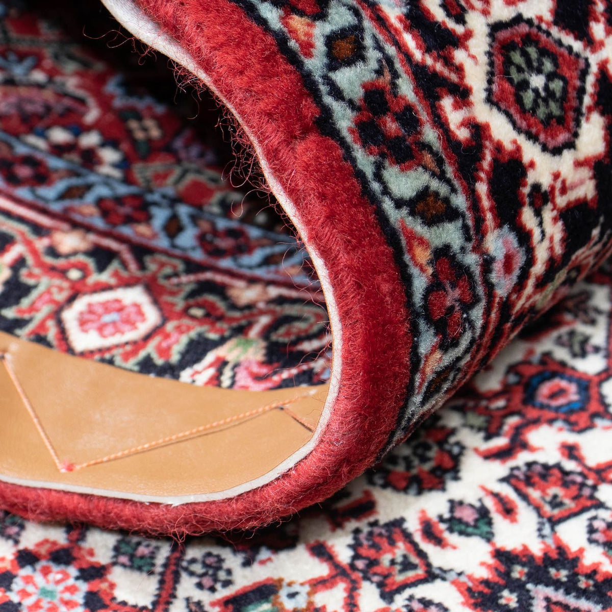 Tapis de couloir Tapis persan - Bidjar - 212 x 71 cm - rouge