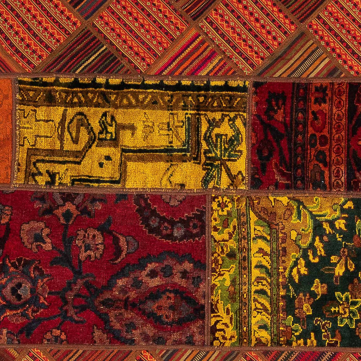 Tapis patchwork - 234 x 169 cm - multicolore