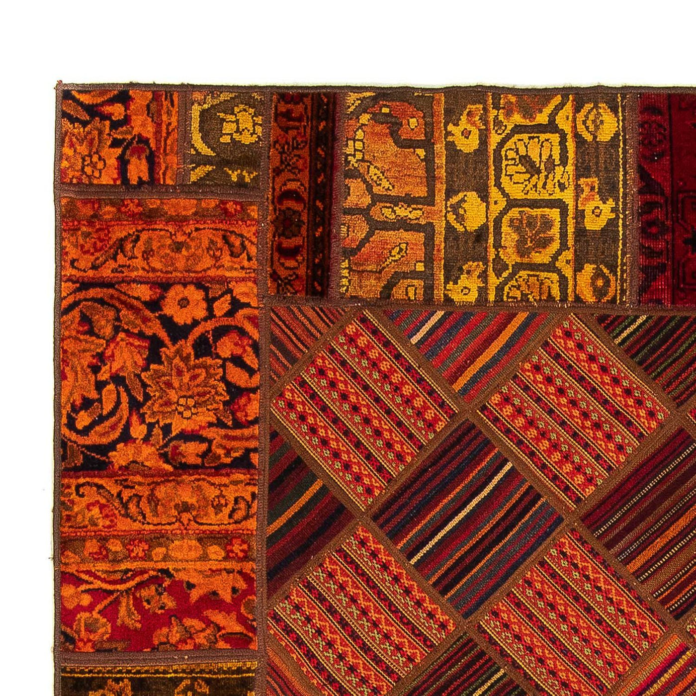 Tapis patchwork 234x169cm - Perserteppich Wollteppich
