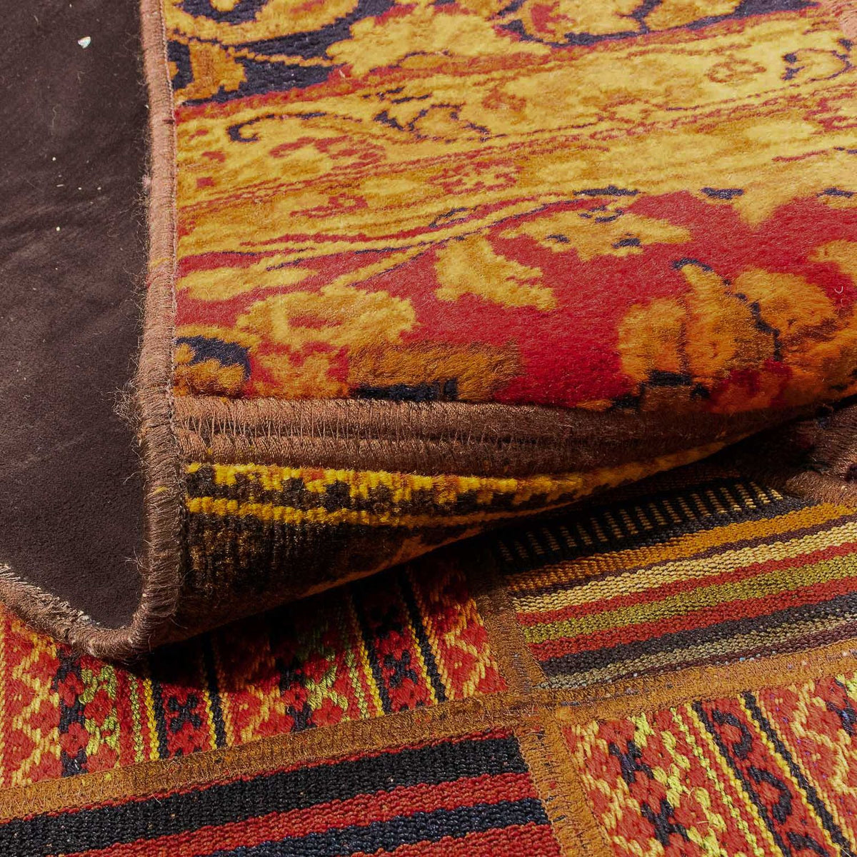 Tapis patchwork - 234 x 169 cm - multicolore