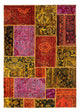 Tapis patchwork 198x137cm - Perserteppich Wollteppich