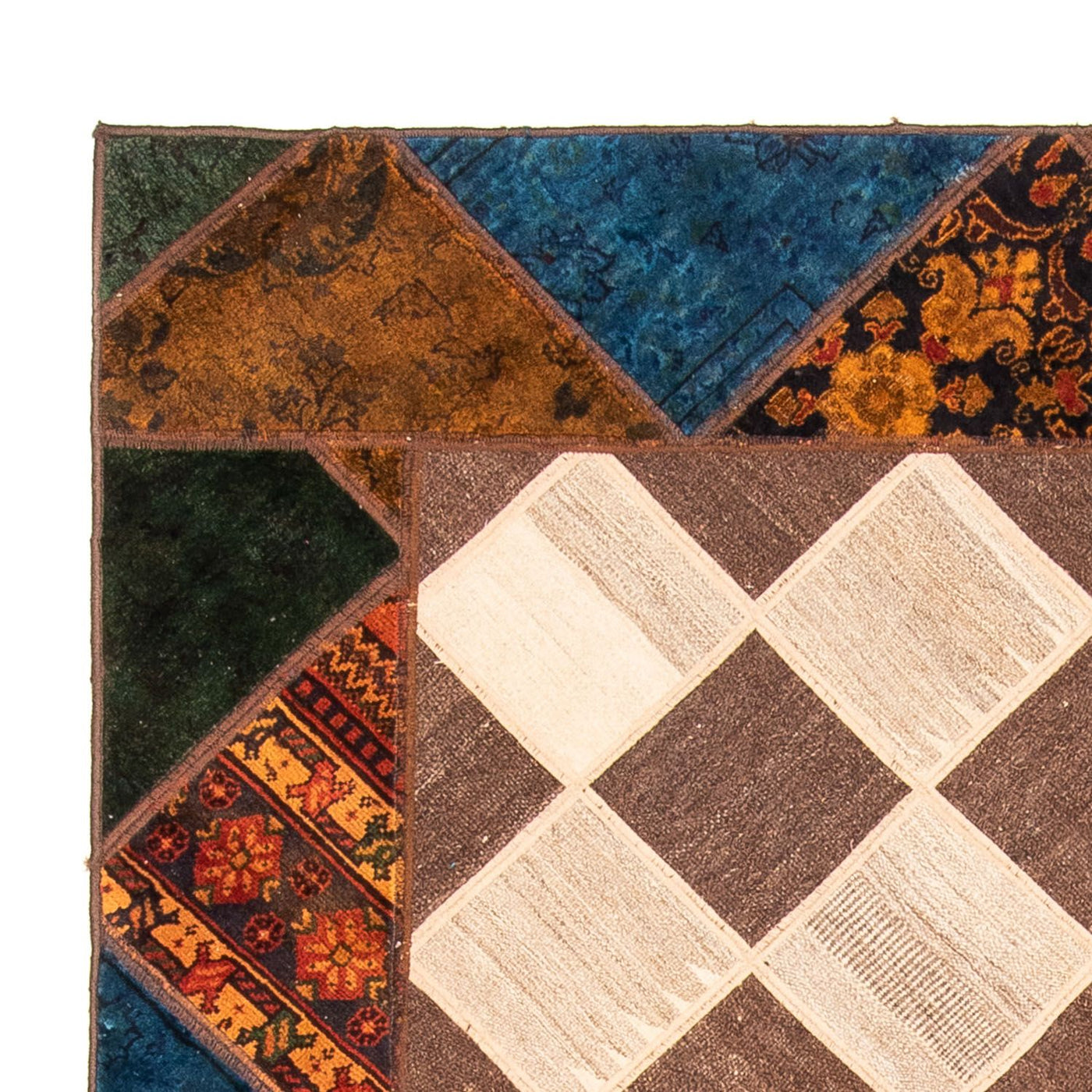 Tapis patchwork 229x163cm - Perserteppich Wollteppich