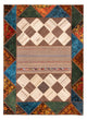 Tapis patchwork 224x164cm - Perserteppich Wollteppich
