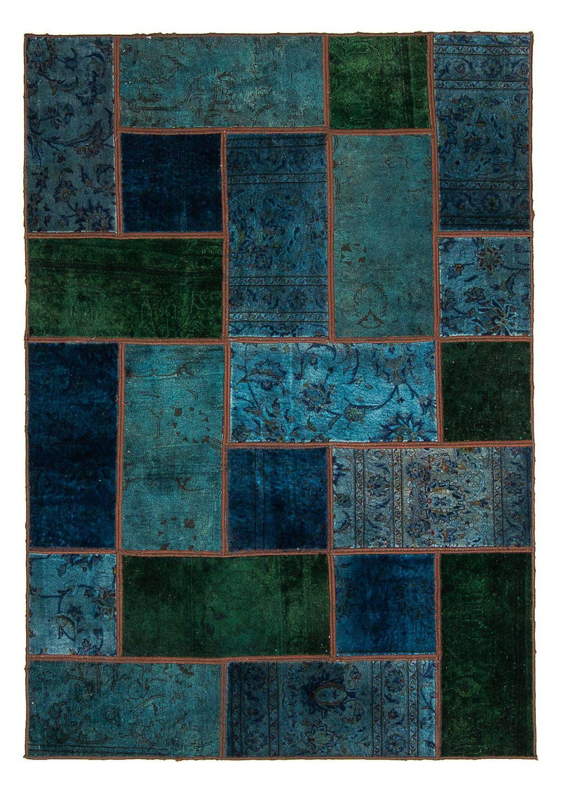 Tapis patchwork - 207 x 143 cm - multicolore