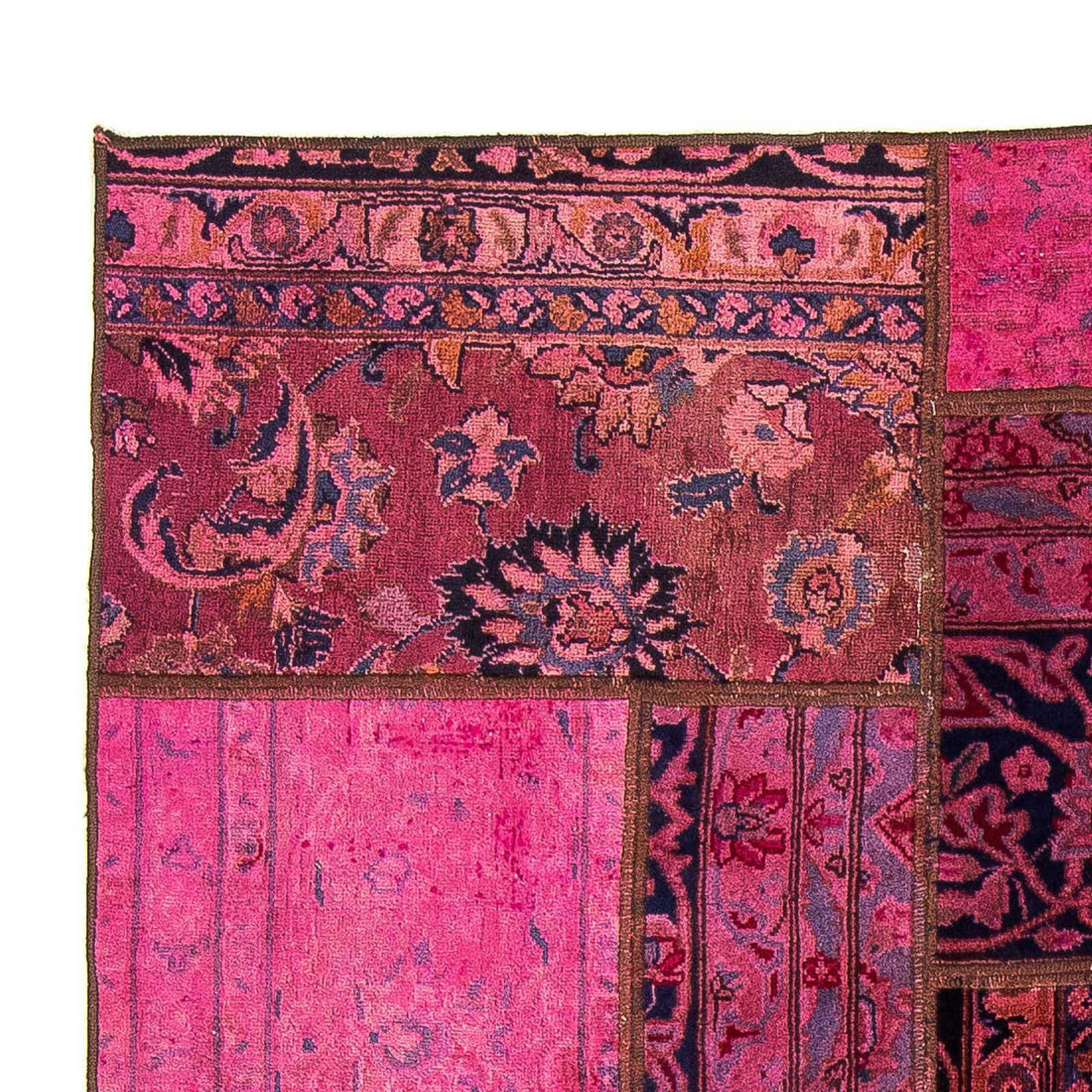 Tapis patchwork 197x138cm - Perserteppich Wollteppich