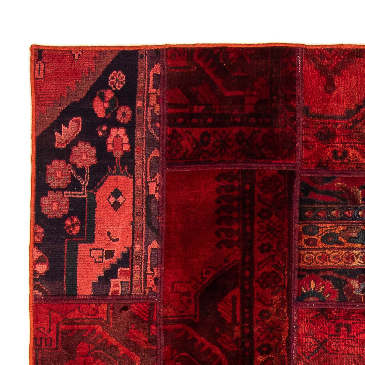 Tapis patchwork 148x208cm - Perserteppich Wollteppich