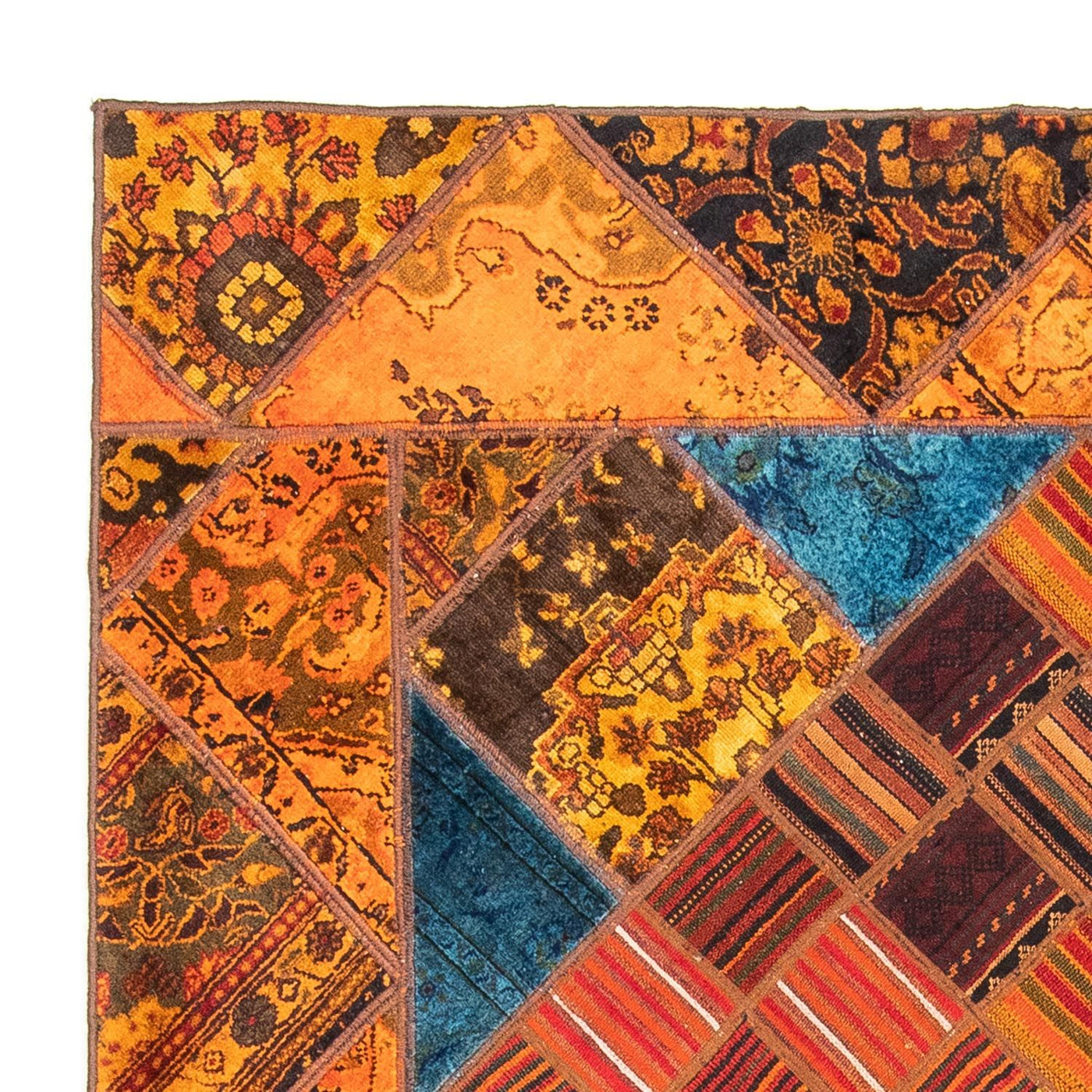 Tapis patchwork 234x176cm - Perserteppich Wollteppich