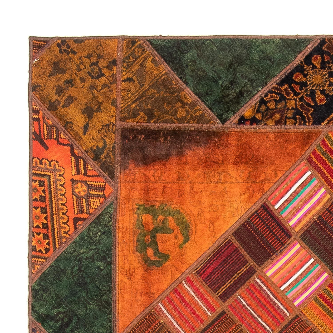 Tapis patchwork 225x164cm - Perserteppich Wollteppich