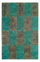 Tapis patchwork 243x149cm - Tapis en laine