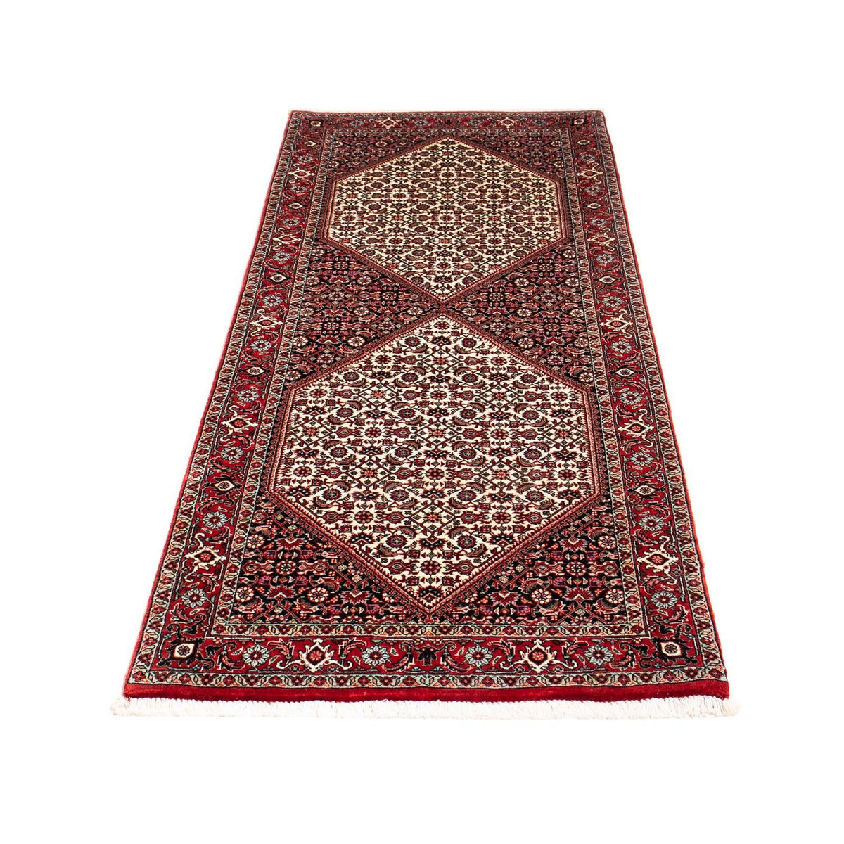 Tapis de couloir Tapis persan - Bidjar - 205 x 76 cm - multicolore
