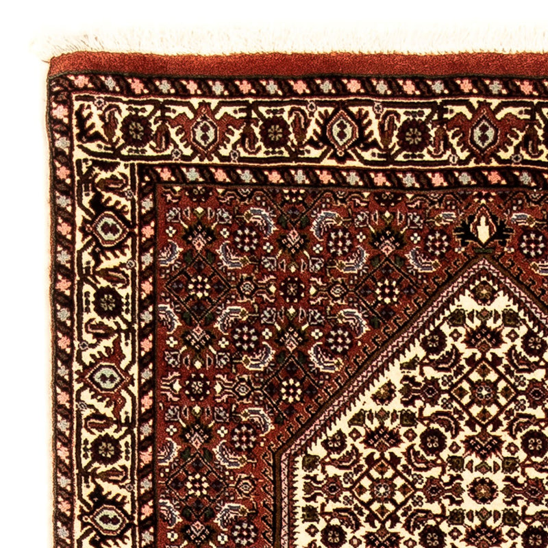 Tapis de couloir Tapis persan - Bidjar - 273 x 87 cm - rouge foncé