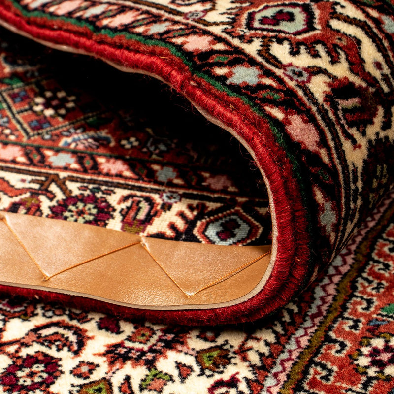 Tapis de couloir Tapis persan - Bidjar - 273 x 87 cm - rouge foncé