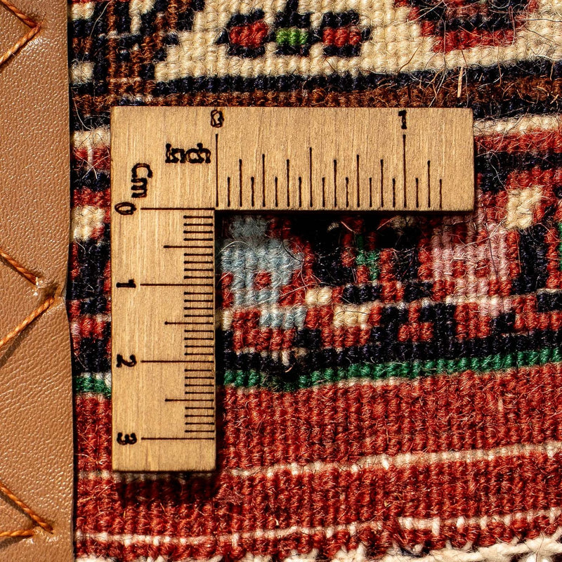 Tapis de couloir Tapis persan - Bidjar - 273 x 87 cm - rouge foncé