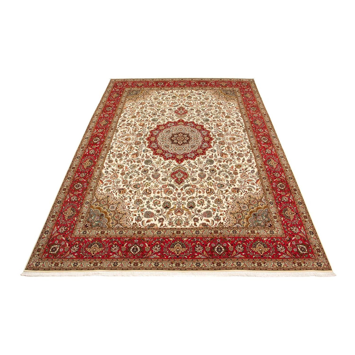 Tapis persan - Tabriz - Royal - 406 x 300 cm - rouge