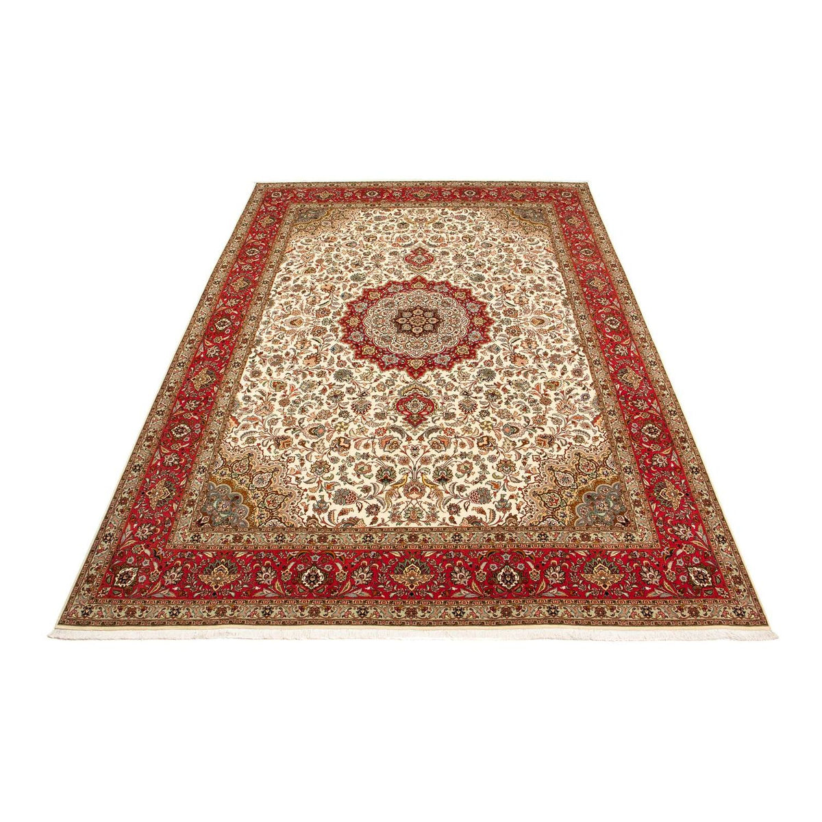 Tapis persan - Tabriz - Royal - 406 x 300 cm - rouge