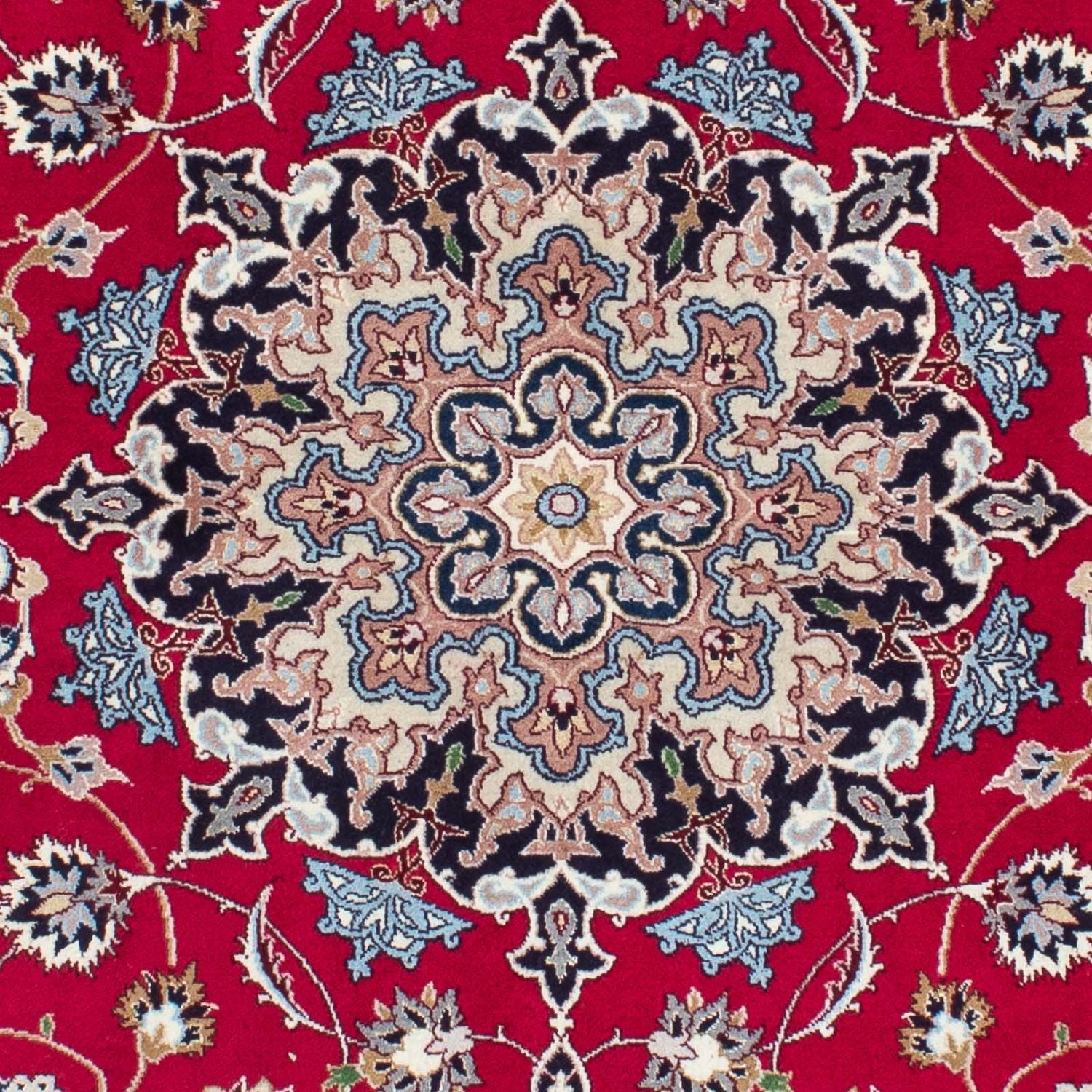 Tapis persan - Tabriz - Royal - 200 x 153 cm - rouge foncé