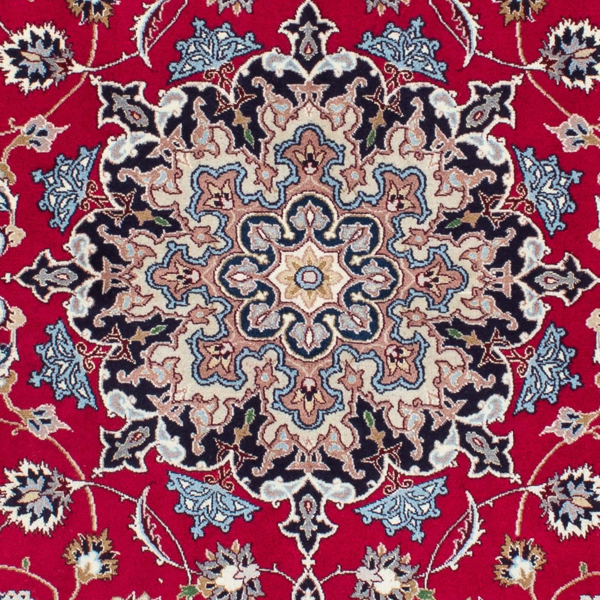 Tapis persan - Tabriz - Royal - 200 x 153 cm - rouge foncé